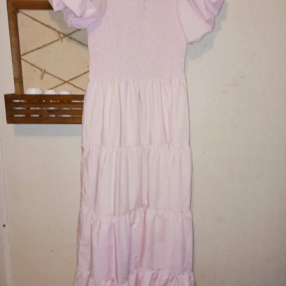 Pink, short sleeved dress